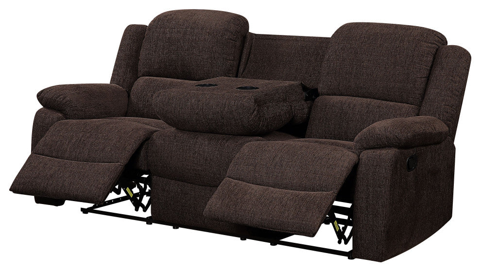 Madden Sofa, Motion, Brown Chenille
