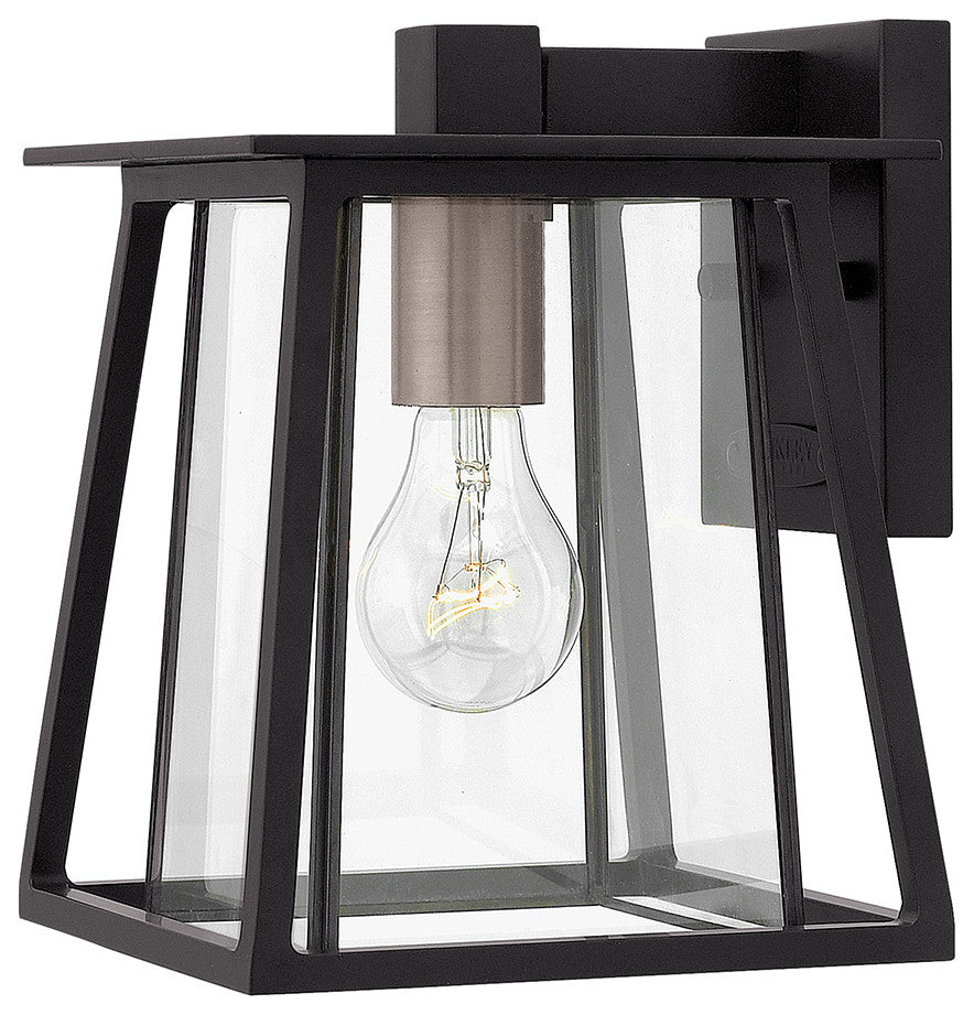 Hinkley Walker Small Wall Mount Lantern, Black