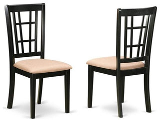 9-Piece Dining Room Set, Table, 8 Wood Chairs With Cushion