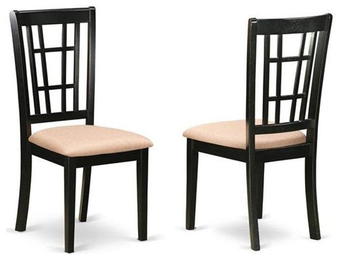 9-Piece Dining Room Set, Table, 8 Wood Chairs With Cushion