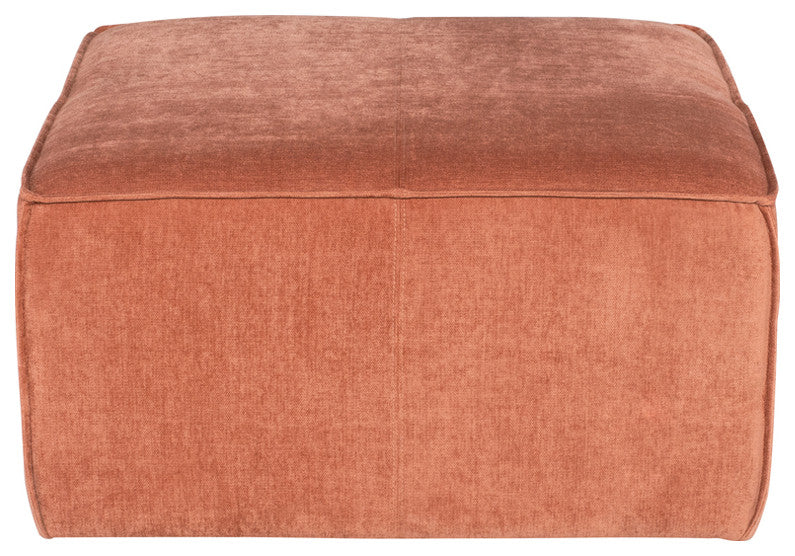 Santina Nectarine Fabric Sofa Ottoman