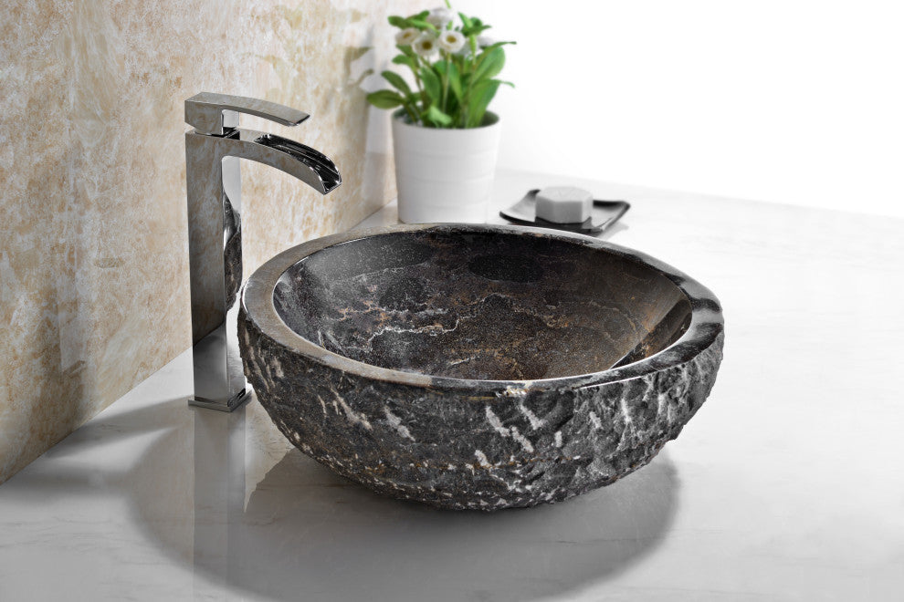 ANZZI Dusk Vessel Sink, Blue Stone