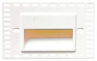 LEDme Horizontal Amber Trimless Step and Wall Light, White