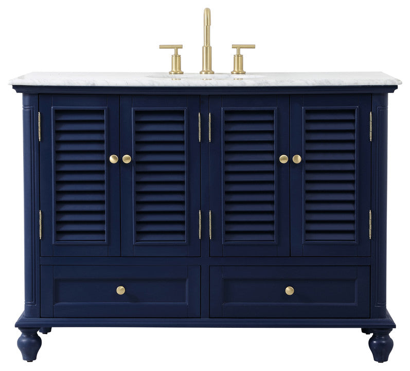 Home Living 48" Single Bathroom Vanity, Blue