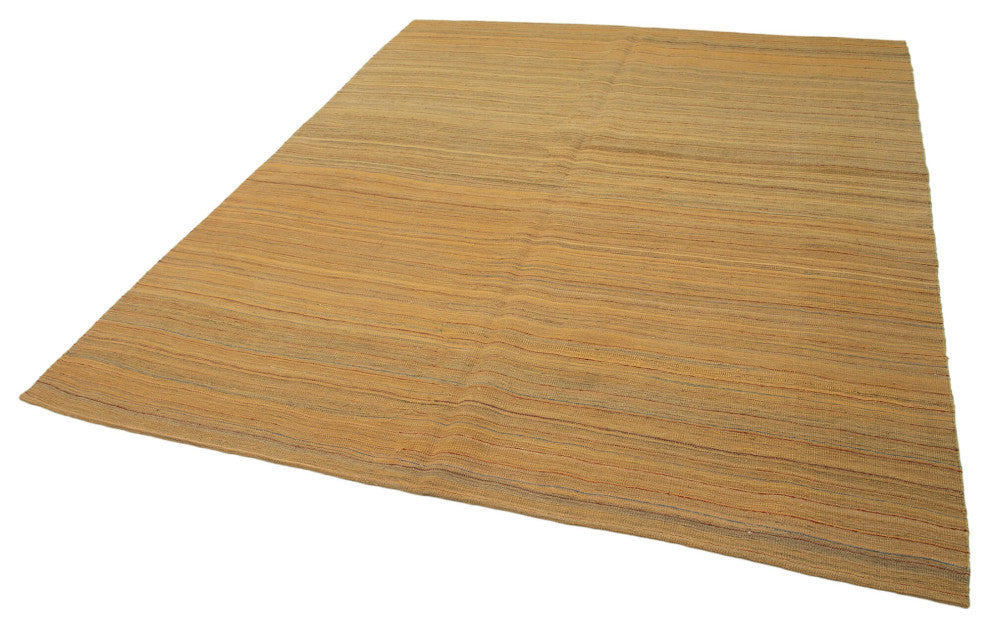 Rug N Carpet - Handmade Oriental 6' 9'' x 8' 6'' Decorative Wool Kilim Rug