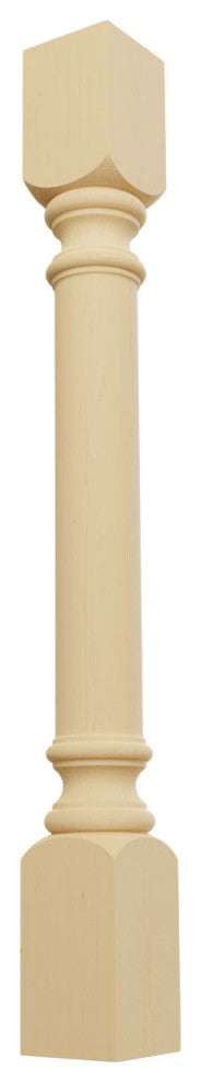 Traditional Cabinet Column (Top Block: 6 1/8", Bottom Block: 7 1/8"), Alder