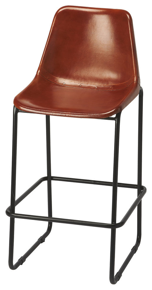 Butler Myles Leather Bar Stool