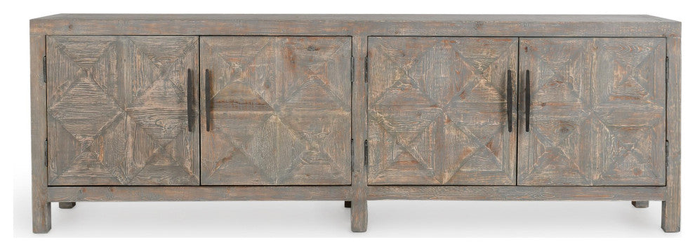 Elani 4-Door Sideboard, Gray