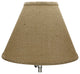 Fenchel Shades 6"x12"x9" Brass Spider Attachment Empire Lamp Shade, Burlap Natur