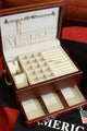 Contessa Jewel Chest, Solid American Cherry Hardwood, Rich Mahogany