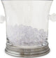 Match Crystal Ice Bucket With Handles, Pewter