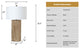 Reclaimed Wood 30" Gold Polyresin Table lamp With White Shade., Set of 2