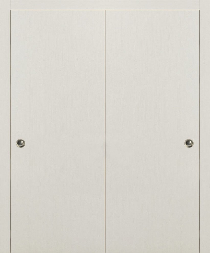 Sliding Closet Bypass Doors 36 x 80 & Hardware | Planum 0010 Patina Antique
