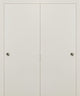 Sliding Closet Bypass Doors 36 x 80 & Hardware | Planum 0010 Patina Antique