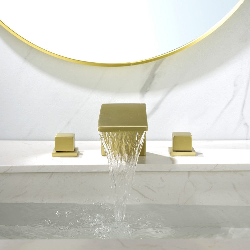 2-Handle Deck-Mount Roman Tub Faucet, Brushed Gold