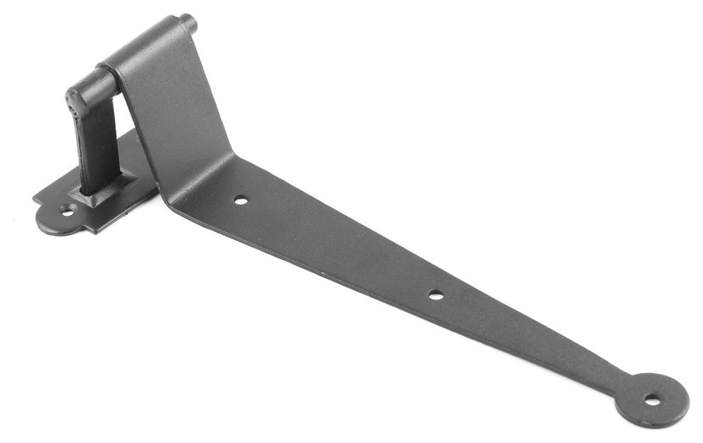 20 Black Offset Strap Pintle Hinge 11 3/4" L Cast Iron Shutters, Door, Gate