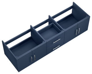 Geneva Transitional Navy Blue 72" Vanity Cabinet Only