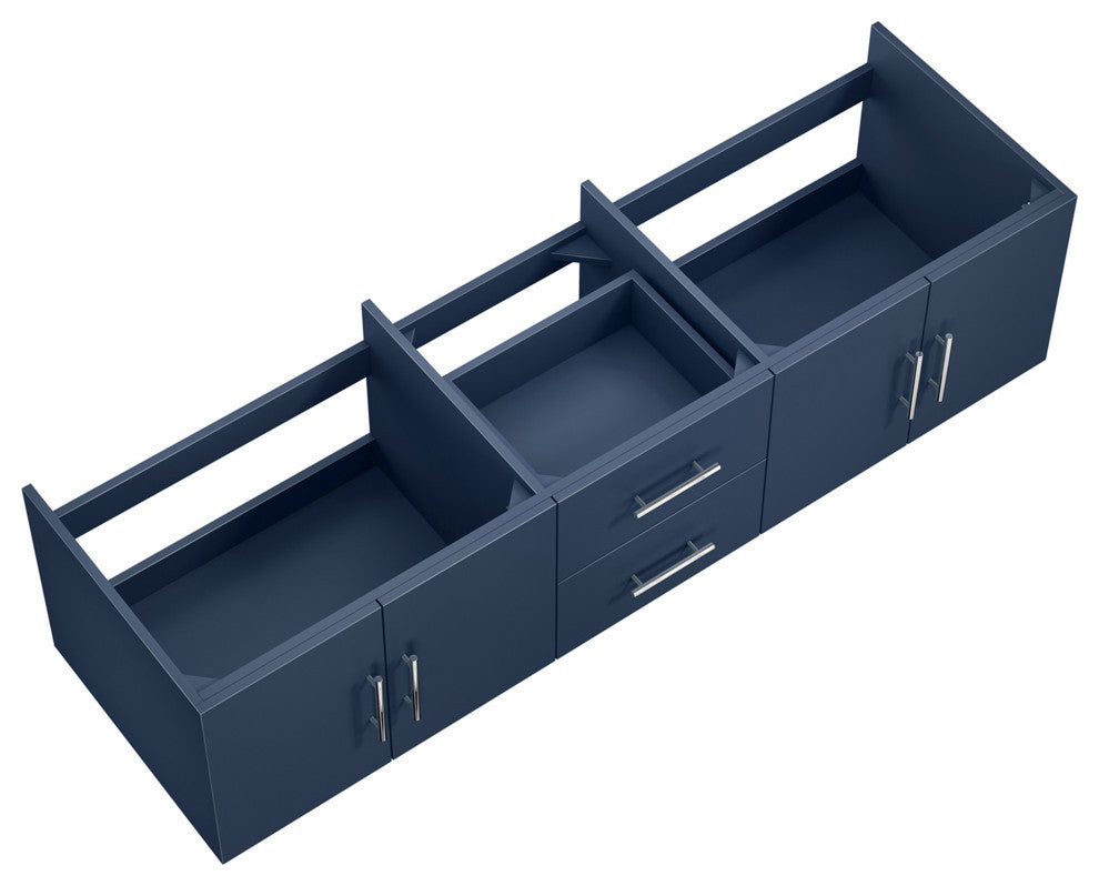 Geneva Transitional Navy Blue 72" Vanity Cabinet Only