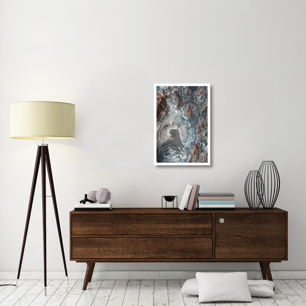"Mars HiRISE  -  Surface Layers and Dark Dunes" Paper Print by NASA, 22"x32"