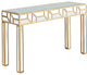 Gold Geometric Console Table