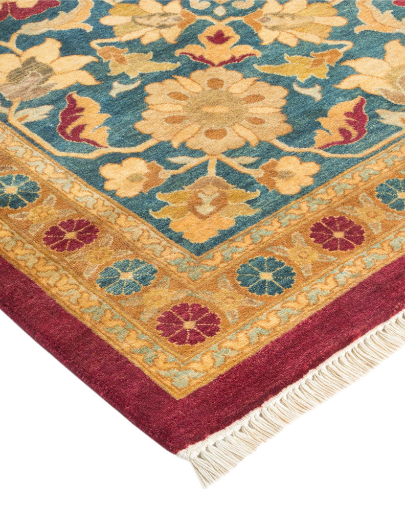 Riley, One-of-a-Kind Hand-Knotted Area Rug Red, 9'3"x12'0"