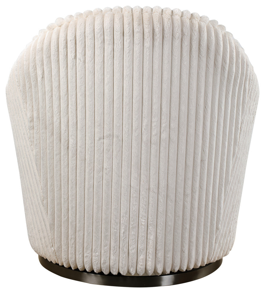 Uttermost Crue White swivel Chair