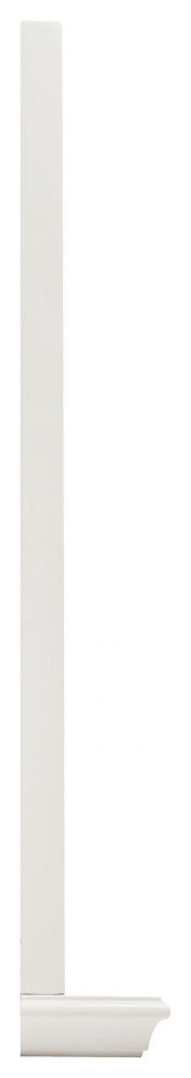 Rectangular Framed Wall Mounted Bathroom Vanity Mirror, White