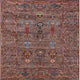 Ahgly Company Indoor Square Mid-Century Modern Area Rugs, 8' Square