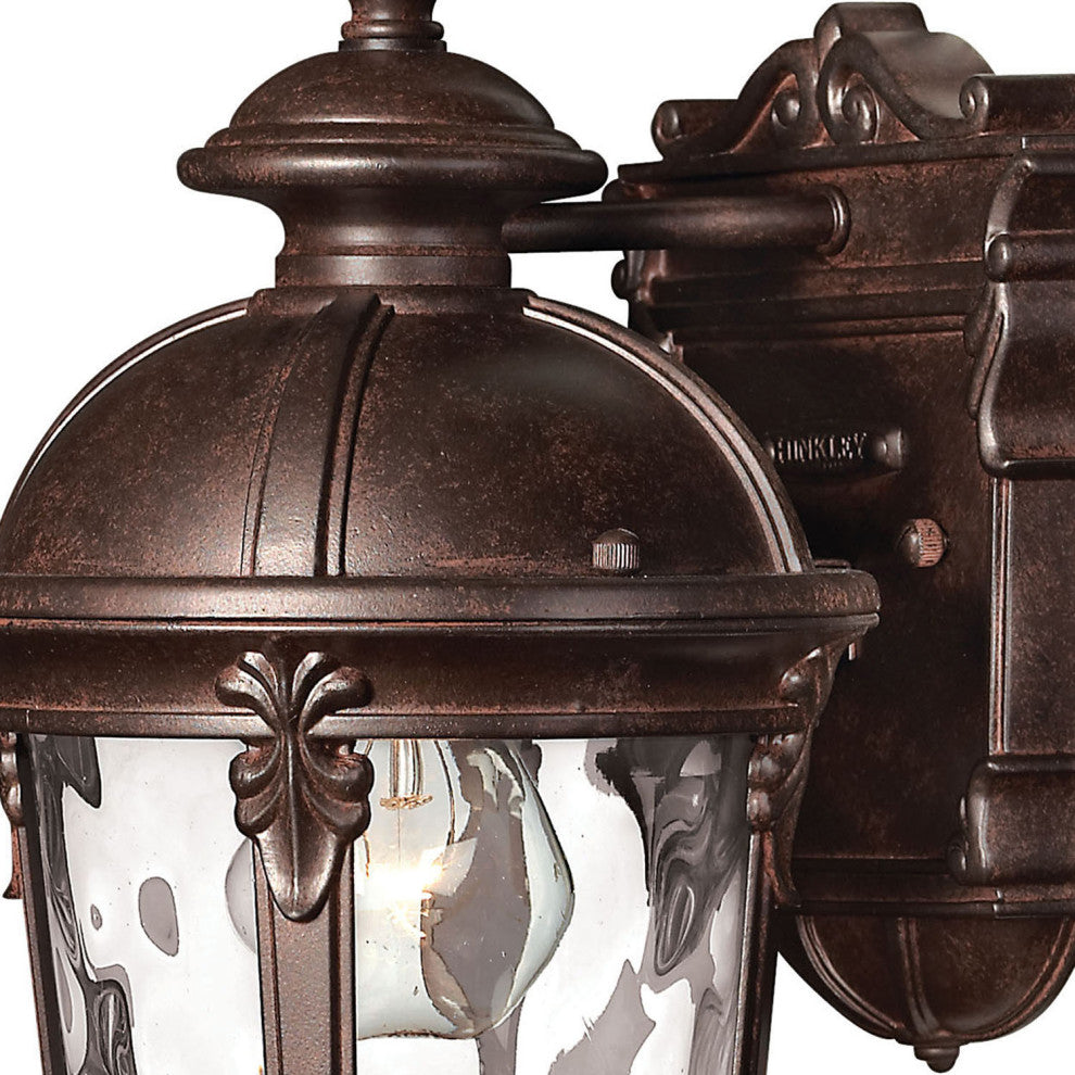 Hinkley Windsor Small Wall Mount Lantern, River Rock