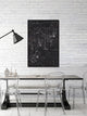 "Closed Curtains" Floater Framed Painting Print on Canvas, 40x60