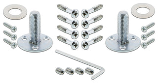 Double New York Plate With Oval Clear Crystal Knob, Bright Chrome