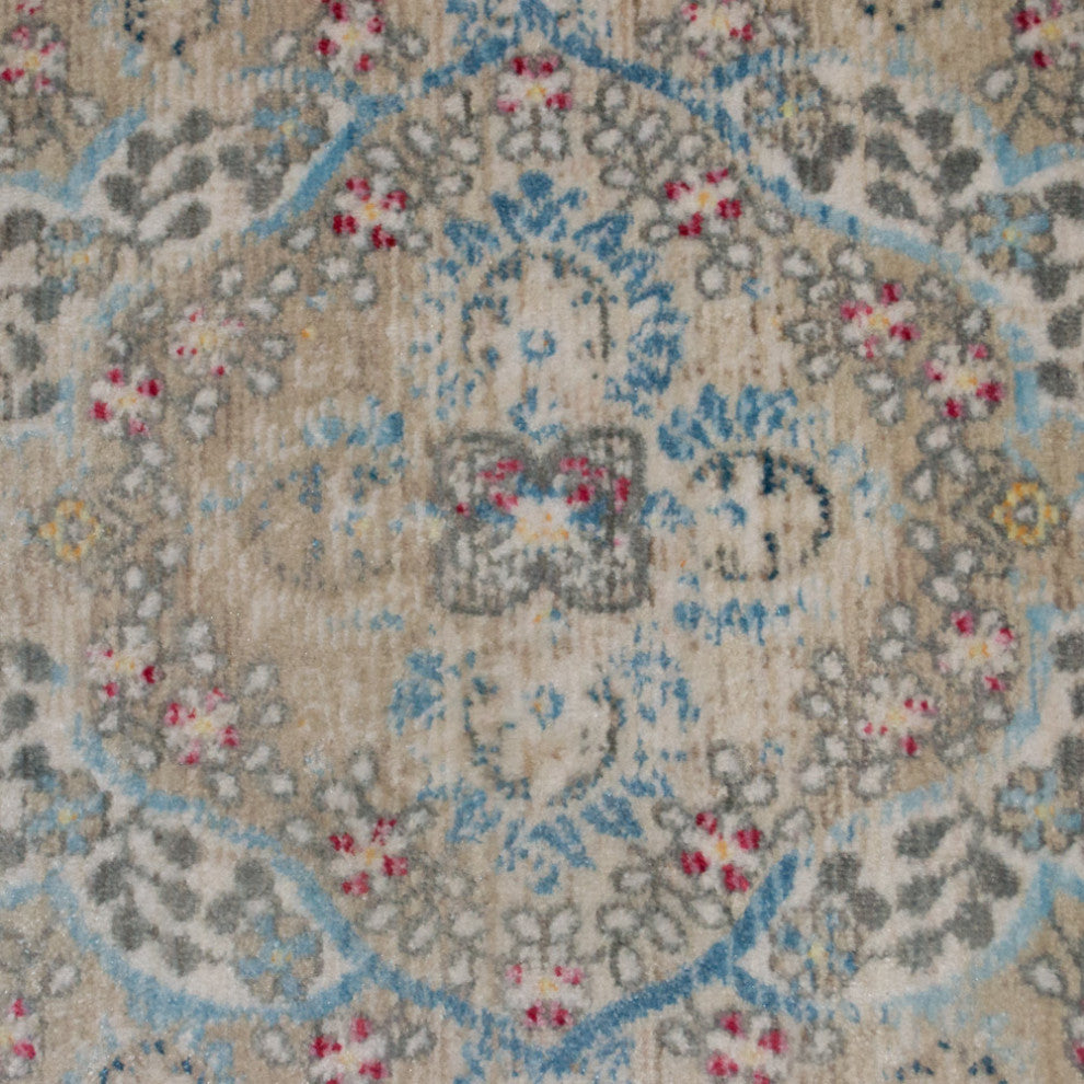 Machine Made Polyester Durable Indoor Outdoor Washable Oriental Pattern Footmat
