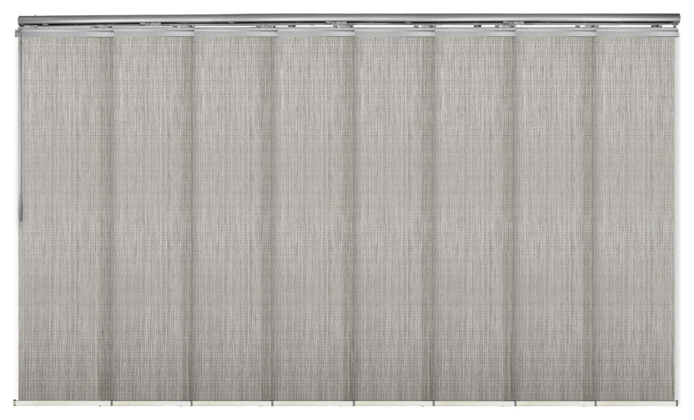 Arias 8-Panel Track Extendable Vertical Blinds 130-175"W