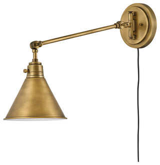 Hinkley Arti 10.25" Small Articulating Single Light Sconce, Heritage Brass