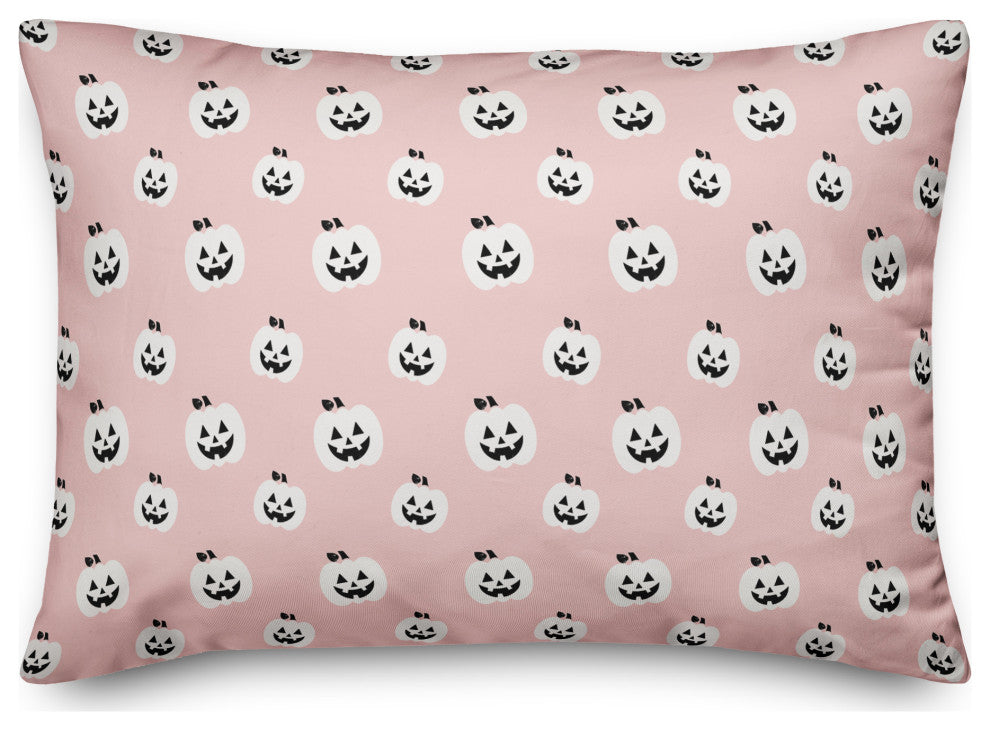 Pink Pumpkins Galore 14x20 Throw Pillow
