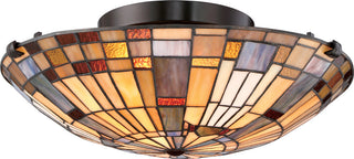 Quoizel TFIK1617VA Two Light Flush Mount Inglenook Valiant Bronze