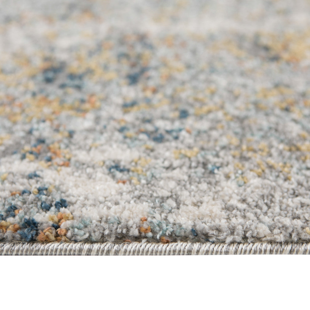 Yasmin Acy Area Rug, Yellow, 5'3" x 7'3", Abstract