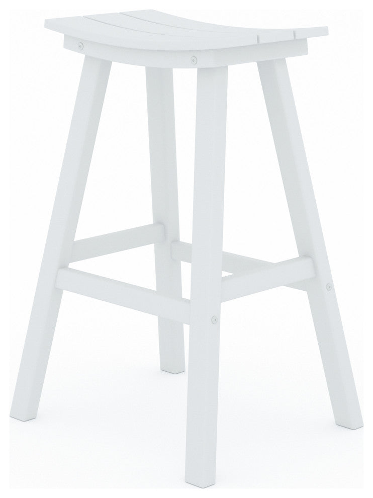 LuXeo Bailey-Cabo Round Counter 3-Piece Set, White