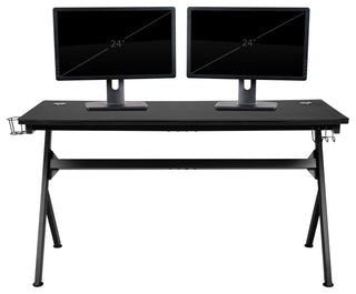 Gaming Desk and Reclining Chair Set, Red