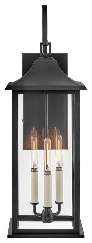 Lark Nolan Large Wall Mount Lantern, Black