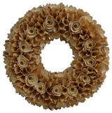Floral Woodchip Wreath, Taupe