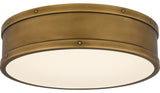 Quoizel Flush Mount LED Flush Mount, Weathered Brass