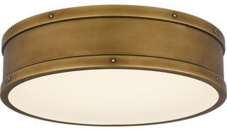 Quoizel Flush Mount LED Flush Mount, Weathered Brass