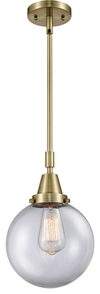 Innovations Lighting 447-1S-AB-G202-8 Beacon 1 Light 8" Mini Pendant