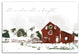 Snowy Christmas Farm 12x18 Canvas Wall Art