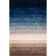 Nuloom Hand-Tufted Striped Shaggy Plush Shag Rug, Navy Multicolor 6'x9'