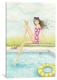 "Backyard Pool" Canvas Art Print By Bella Pilar, 26x1.5x40