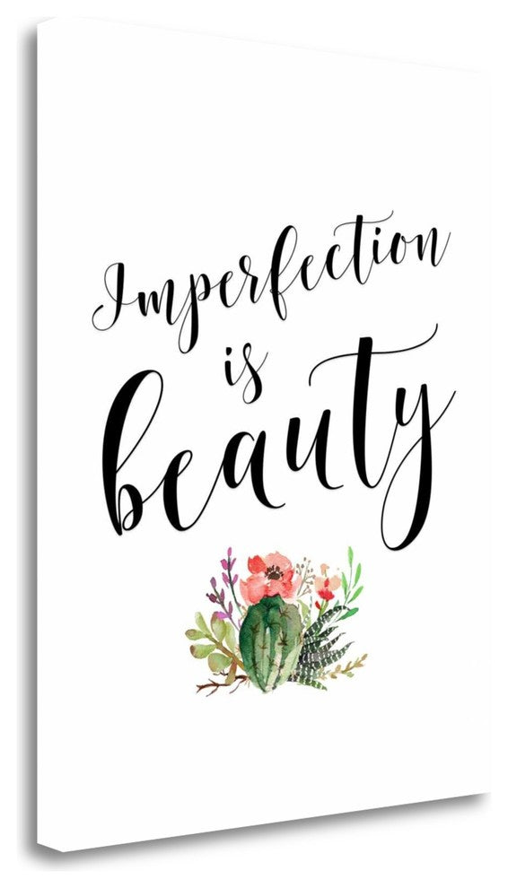 "Imperfection Is Beauty" By Tara Moss, Giclee Print on Gallery Wrap Canvas