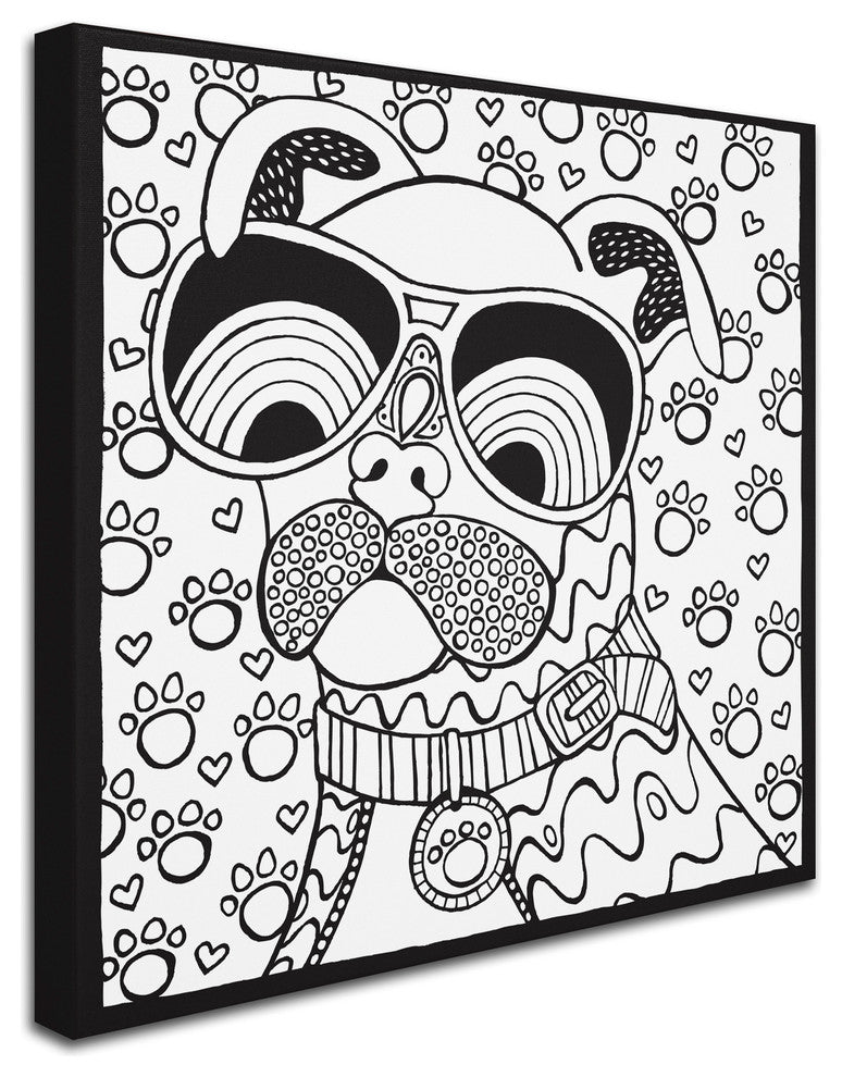 Hello Angel ''Cool Pooch'' Canvas Art, 18x18