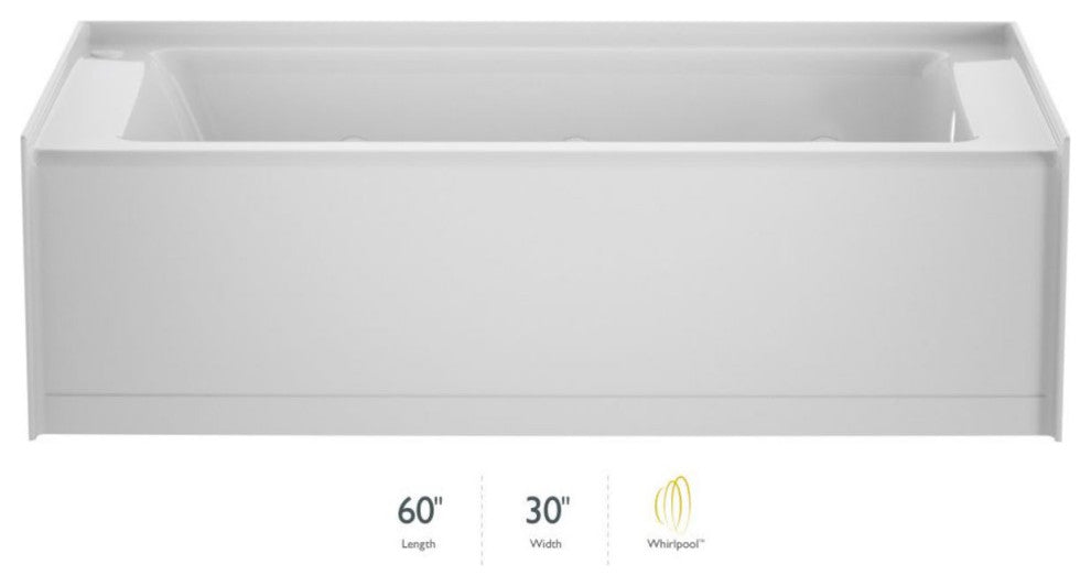 Jacuzzi J1L6030WRL1HX Signature 60" Three Wall Alcove Acrylic - White